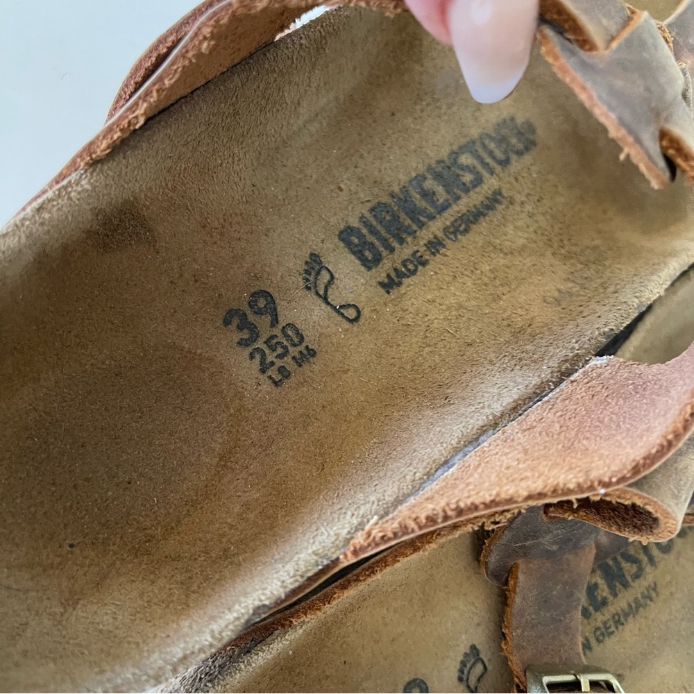 Birkenstock Brown Braided Thong Sandals - Picture 7 of 8